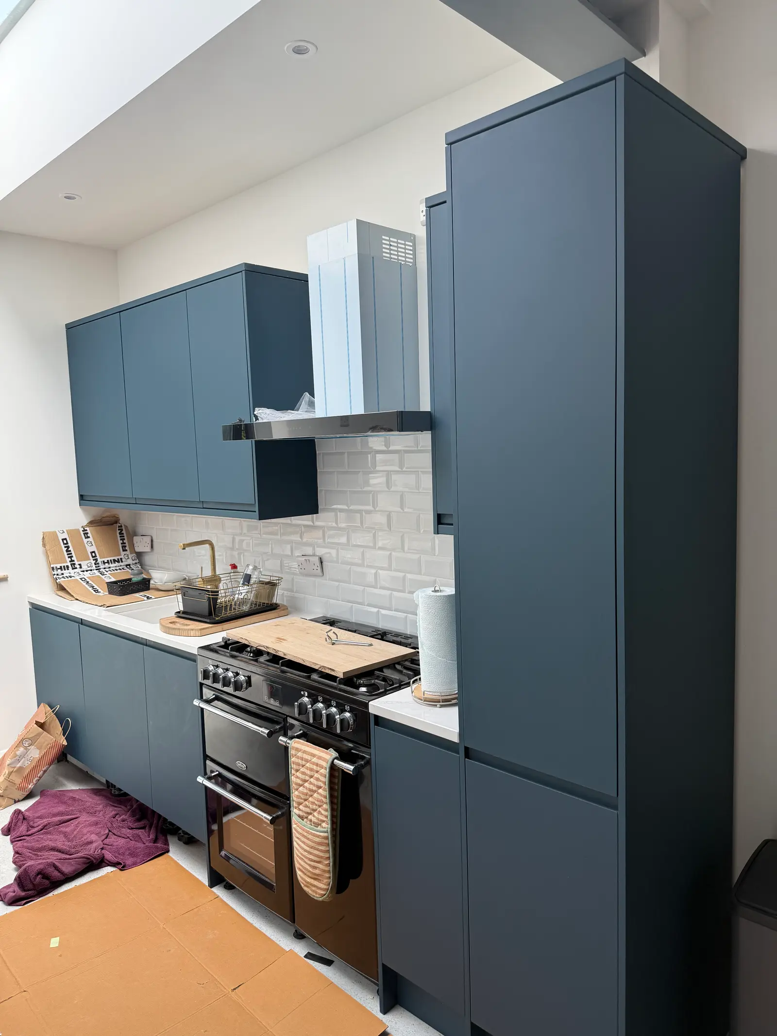 Sage kitchen full view