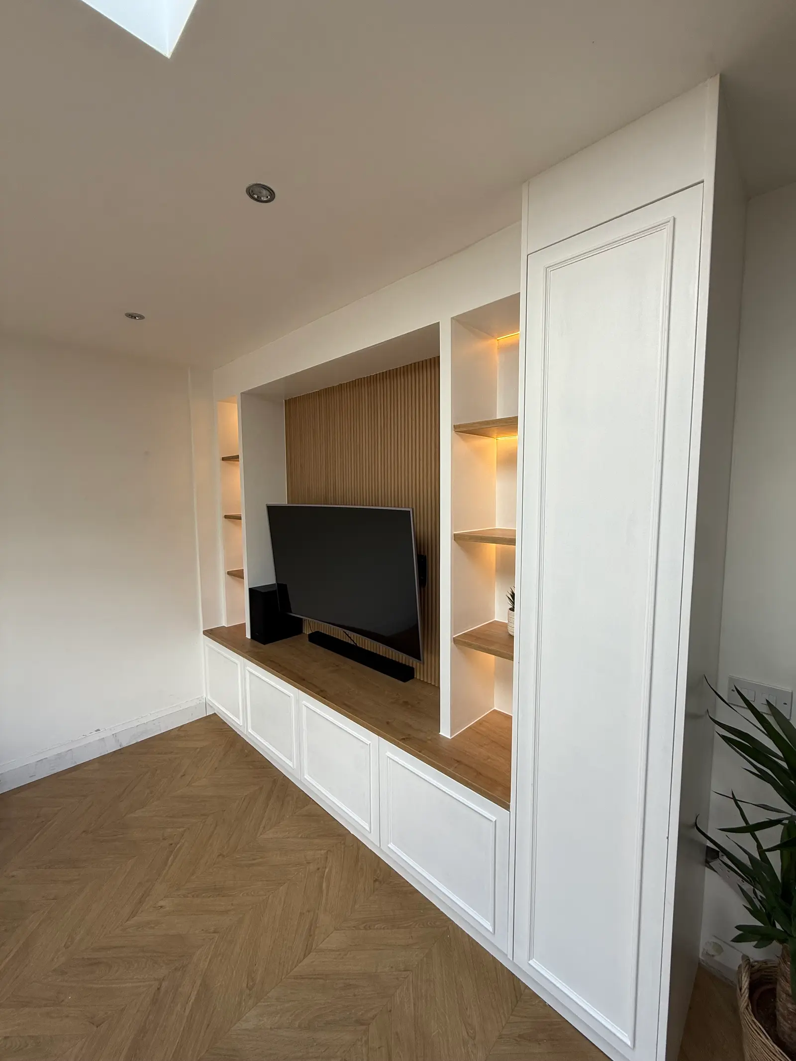 Living area cabinetry detail