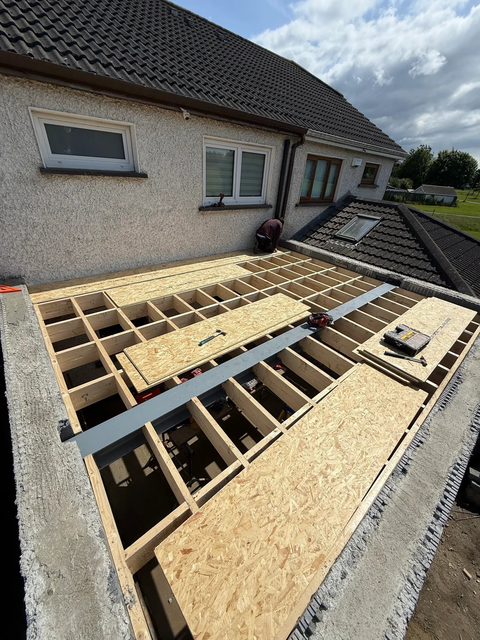Pitched roof installation